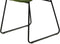 Floraya - Set 2 eetkamerstoelen Cora - Groen/Zwart - Maximaal draagvermogen 150KG