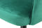 Floraya - Set 2 fluwelen eetkamerstoelen Joris - Groen/Zwart - Draagvermogen 120KG