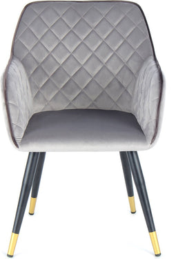 Floraya - Vietavie stoel - Amino - Grijs/Zwart - 61x59x86cm (LxBxH) - Belastbaar gewicht tot 120KG