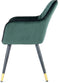Floraya - Vietavie stoel - Amino - Groen/Zwart - 61x59x86cm (LxBxH) - Belastbaar gewicht tot 120KG