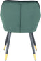 Floraya - Vietavie stoel - Amino - Groen/Zwart - 61x59x86cm (LxBxH) - Belastbaar gewicht tot 120KG