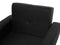FLORLI - Fauteuil - Zwart - Polyester