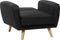 FLORLI - Fauteuil - Zwart - Polyester