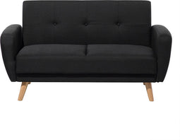 FLORLI - Slaapbank - Zwart - Polyester