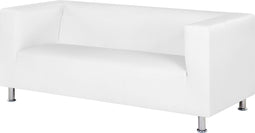 FLORO - Driezitsbank - Wit - Kunstleer