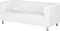 FLORO - Driezitsbank - Wit - Kunstleer