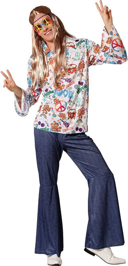 Flower Power Outfit Heren Cosmos - Maat XS/S