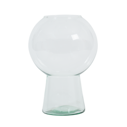 Flower vase recycled glass By Mieke Cuppen L Transparent / Recycled glass