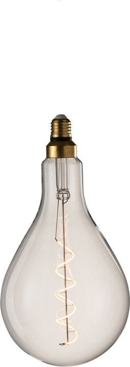 J-Line ledlamp Ps52 Spiral E27 - glas - transparant