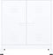 vidaXL - Opbergkast - industrieel - 90x40x100 - cm - staal - wit