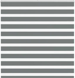 vidaXL - Zebra - rolgordijn - 150x100 - cm - stofbreedte - 145,9 - cm - donkergrijs