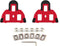 FLR schoenplaatje cleat R0 SPD-SL rood