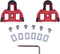 FLR schoenplaatje cleat R0 SPD-SL rood