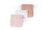 doomoo Lovely - Set van 3 babydoeken - Biologisch katoengaas superzacht absorberend multifunctioneel 70x70 cm - Flower Pink (3 stuks)