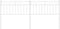 vidaXL - Hoofdbord - 193 - cm - metaal - wit