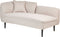 CHEVANNES - Chaise longue - Beige - Linkszijdig - Boucle
