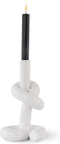 Geknoopte Kandelaar Wit / Knotted Candleholder White | Dutch Design kandelaar Werkwaardig.