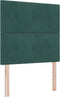 vidaXL - Hoofdbord - met - knopen - donkergroen - 90 - cm - velvet