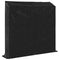 vidaXL - Haardhoutrek - met - regenhoes - 200x40x200 - cm - gegalvaniseerd - staal