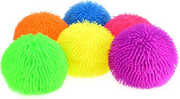 Fluffy Ball fidget toys - 1 exemplaar - 20 cm groot - Pufferbal met stekeltjes - Neon kleuren