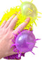 Fluffy Ball fidget toys - 1 exemplaar - 20 cm groot - Pufferbal met stekeltjes - Neon kleuren