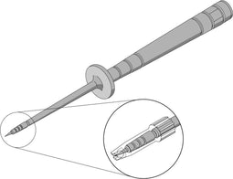 FLUK testpen/klem testpen Meetpen., rd. en zw, busdiam 0.5mm