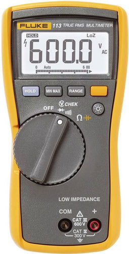 Fluke 113 Multimeter Digitaal CAT III 600 V Weergave (counts): 6000