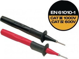 Fluke TP220-1 Veiligheids-testpuntenset Steekaansluiting 4 mm CAT II 1000 V Zwart, Rood 1 stuk(s)