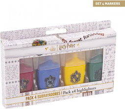 FLUOR MARKERS PACK X4 HARRY POTTER