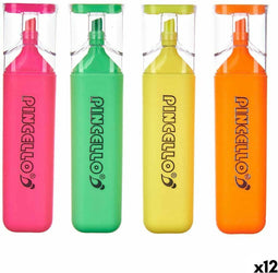 Fluorescerende Markeerstift Set Multicolour (12 Stuks)