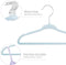 Fluwelen Baby en Kleuter Kleerhangers - Blauw - 30 Stuks - Draaibaar