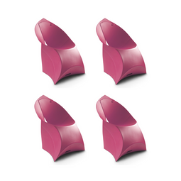 Flux Chair Junior opvouwbare design kinderstoel roze (4 stuks)