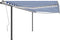 vidaXL - Luifel - automatisch - met - LED - en - windsensor - 4,5x3 - m - blauw - en - wit