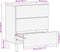vidaXL - Nachtkastje - 50x33x62 - cm - Massief - Acaciahout