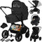 Lionelo Mika Plus - Kinderwagen 3in1 - XXL SET - incl. i-Size autostoel - All-terrain wielen - tot 22kg - Zwart