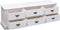 vidaXL - Tv-meubel - 108x30x40 - cm - massief - paulowniahout - antiekwit