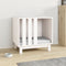 vidaXL - Hondenhok - 60x45x57 - cm - massief - grenenhout - wit