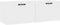 vidaXL - Wandkast - 100x36,5x35 - cm - bewerkt - hout - hoogglans - wit
