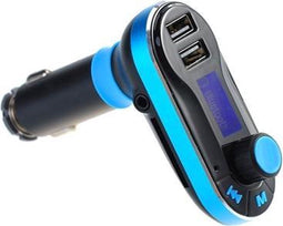 FM Transmitter Blauw USB SD AUX - FM