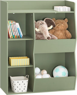 Sobuy Kinderboekenkast - Opbergruimte - 5 Compartimenten - Wit