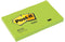 Memoblok 3M Post-it 655 76x127mm neon groen - 6 stuks