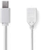 Nedis CCGP37450WT02 - Mini DP naar DP female adapterkabel - 20cm - Wit