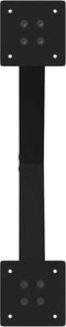 vidaXL - Salontafelpoten - 2 - st - X-vormig - 60x(42-43) - cm - staal - zwart