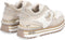 Liu Jo Maxi Wonder 48 - Lage sneakers - Off white suède met fluffy textiel - Beige