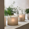 Riviera Maison Windlicht Grijs - Mabel Verticale Strepen Motief - Glas - (ØxH) 30x25