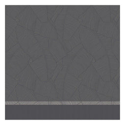 DDDDD Barrier - Theedoek en Keukendoek - Botanisch dessin - Antraciet (2 stuks)