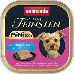 Vom Feinsten Dog Mini Adult 32x100g - Gevogelte, zalm & dille