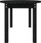 vidaXL - Salontafel - 110x55x45 - cm - massief - grenenhout - zwart