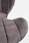 Zuiver OMG Velvet Eetkamerstoelen Grijs - Set van 2