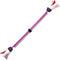 Acrobat Jongleerset Flower Stick Met Handstokken - Rood Schacht, Wit/Rood/Wit Bloem